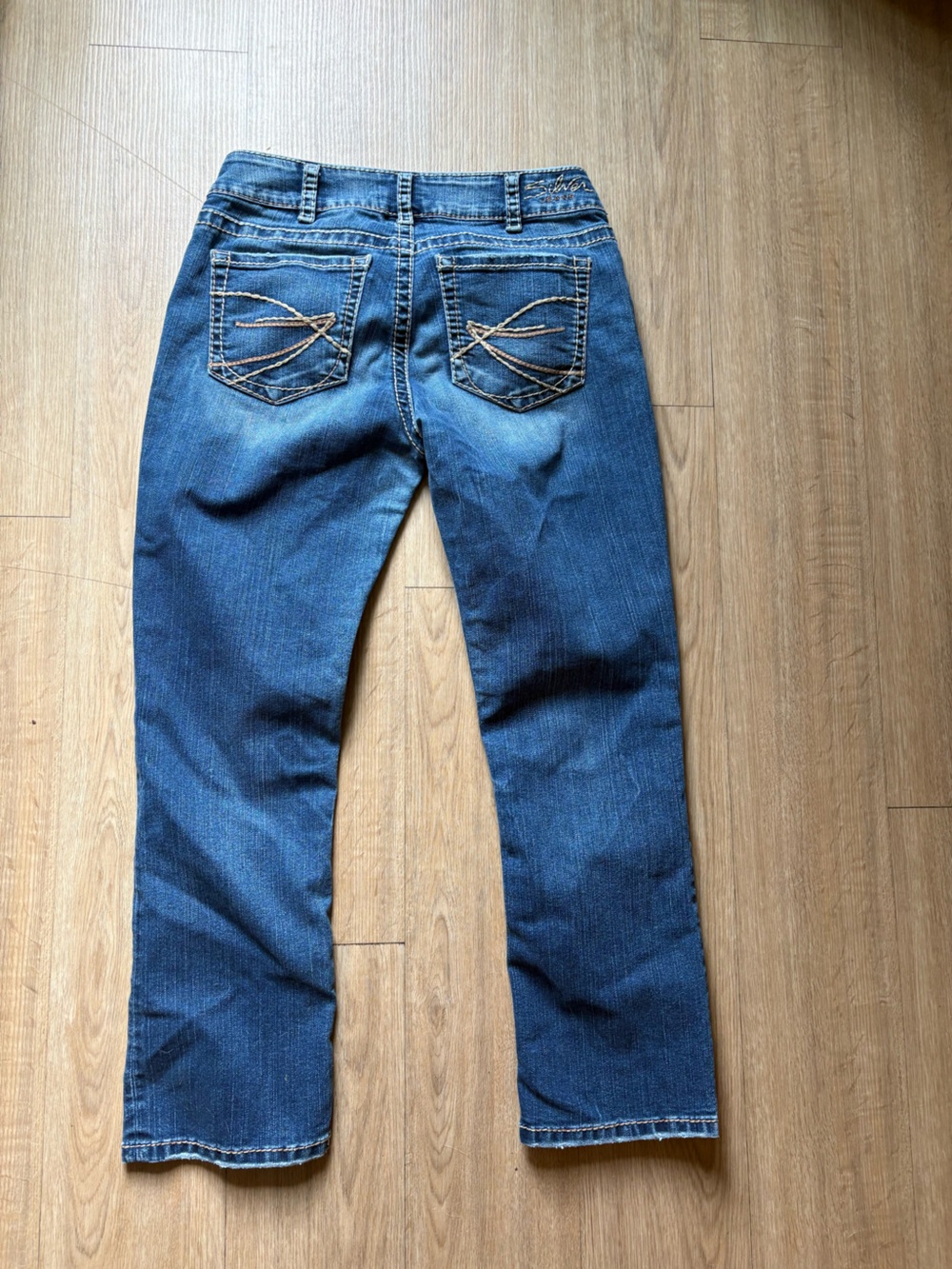 Silver Jeans Dark Blue Straight Leg Denim Jeans